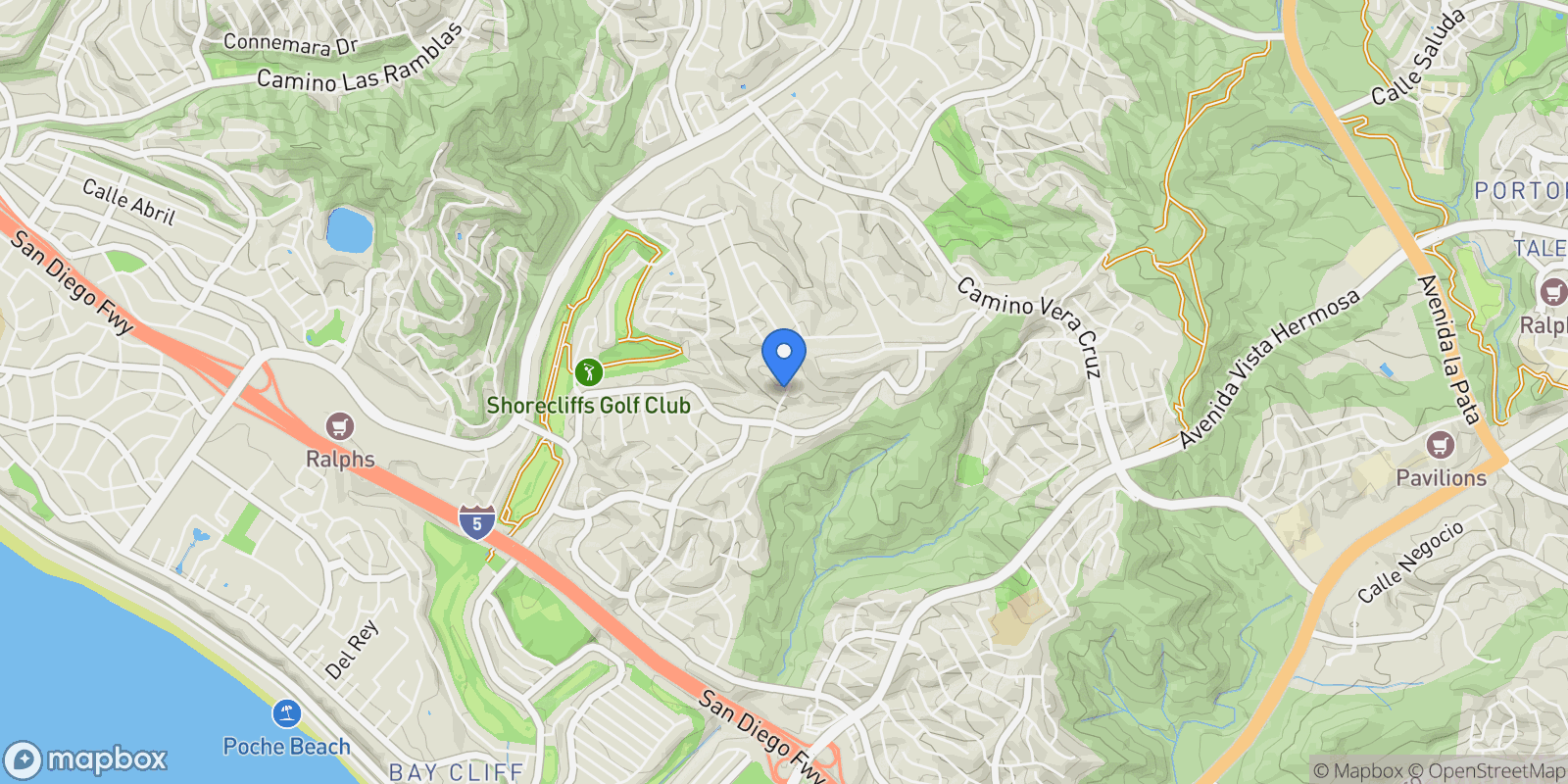 Map showing 2880 Calle Guadalajara, San Clemente, California, United States.