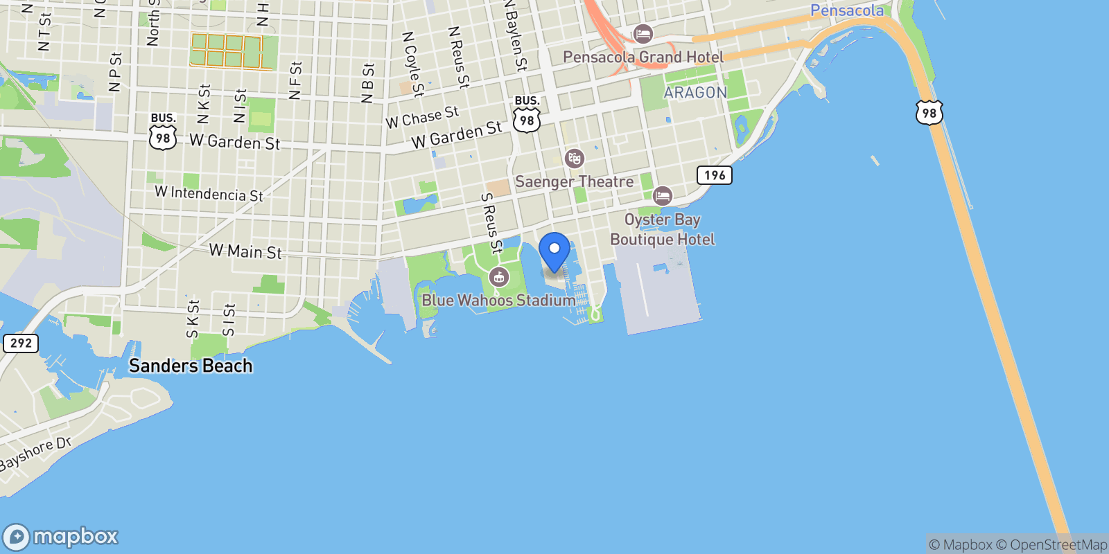 Map showing 5 Port Royal Way, Pensacola, FL, 32502, USA, Pensacola, Florida, United States.