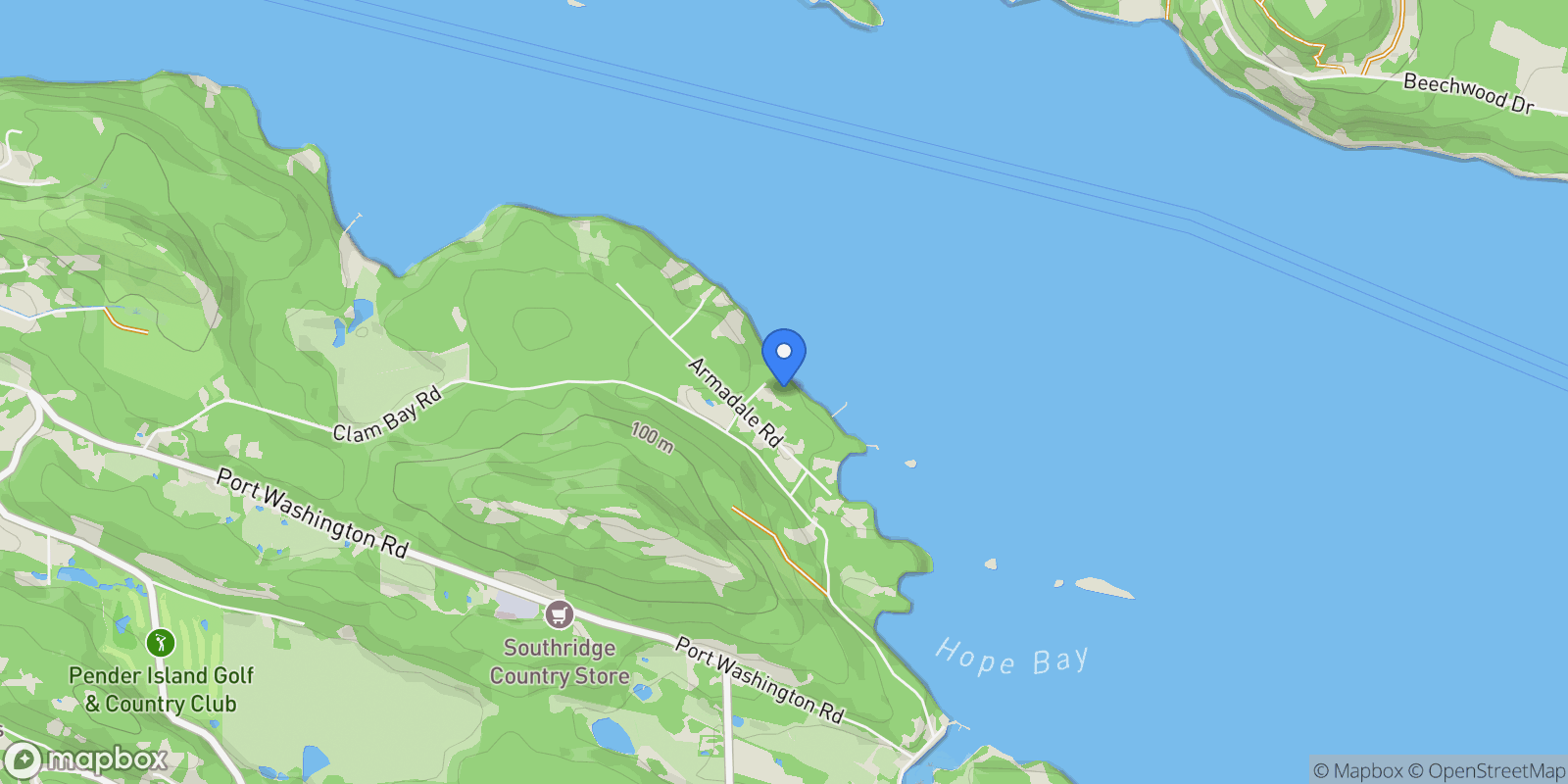 Map showing 4218 Armadale Road, Pender Island, BC V0N 2M1, Pender Island, British Columbia, Canada.