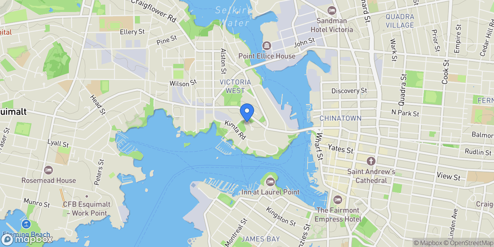 Map showing 505-60 Saghalie Road, Victoria, BC V9A 0H1, Victoria, British Columbia, Canada.