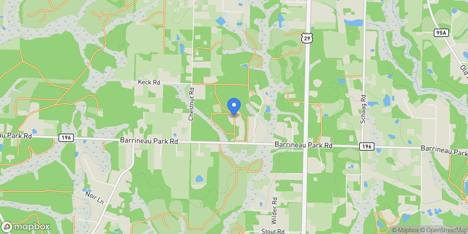 Map showing 2600 Barrineau Park Rd, Molino, FL, 32577, USA, Molino, Florida, United States.