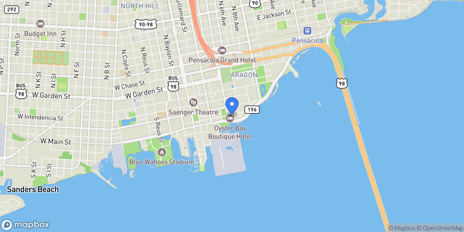 Map showing 433 E Zarragossa St, Pensacola, FL, 32502, USA, Pensacola, Florida, United States.