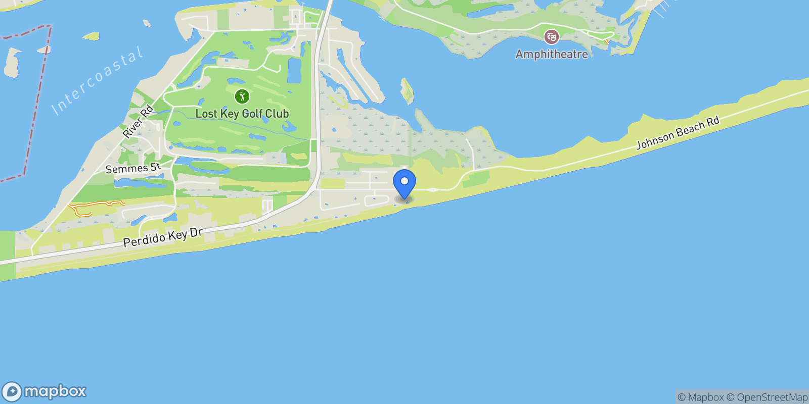 Map showing 13333 Johnson Beach Rd, #304, Perdido Key, FL, 32507, USA, Pensacola, Florida, United States.