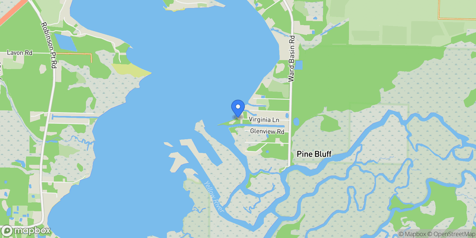 Map showing 7999 Virginia Ln, Milton, FL, 32583, USA, Milton, Florida, United States.