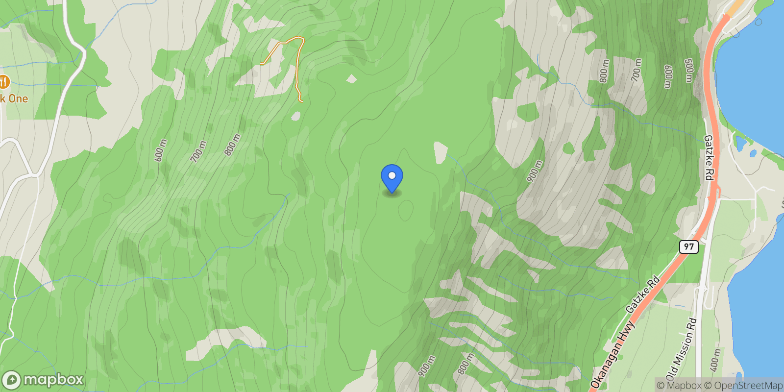Map showing The Ranch at Ellison Bench, Lake Country, British Columbia, Canada.