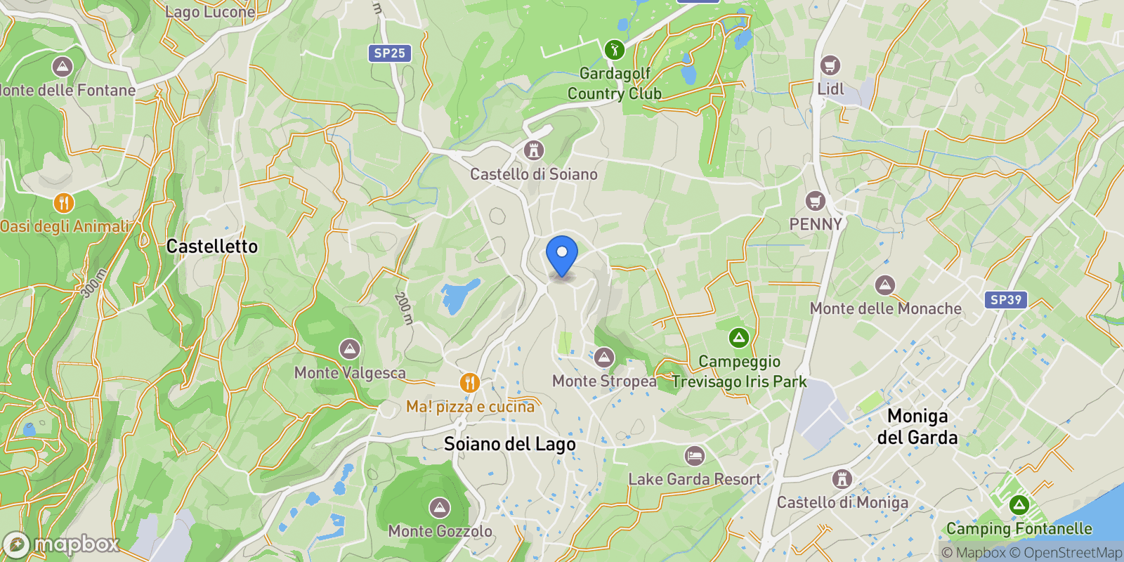 Map showing Via Portole, 25080 Soiano BS, Italy, Soiano del Lago, Lombardy, Italy.