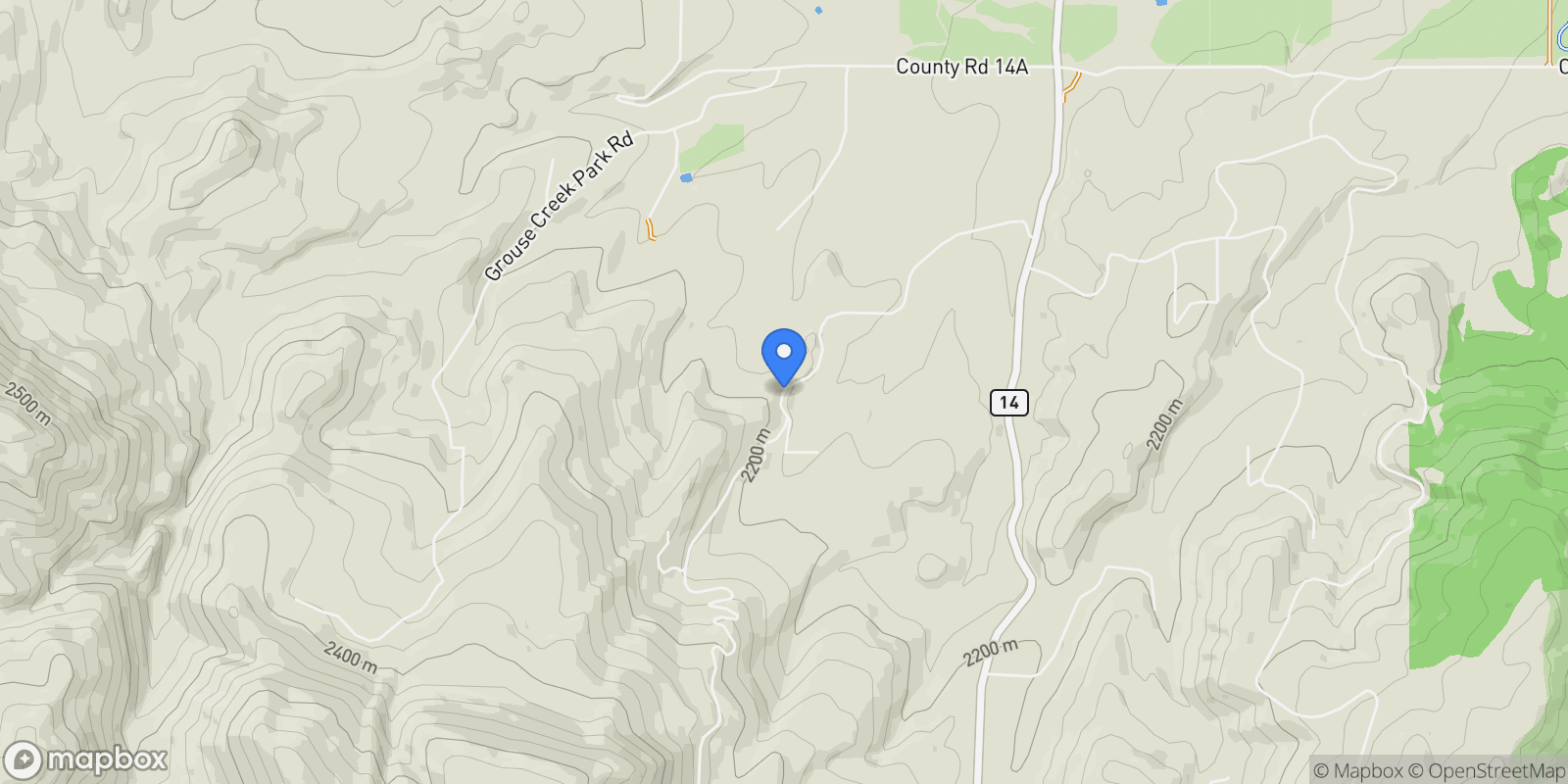 Map showing 28505 Thorpe Mountain, Oak Creek, CO, 80487, USA, Steamboat Springs, Colorado, United States.
