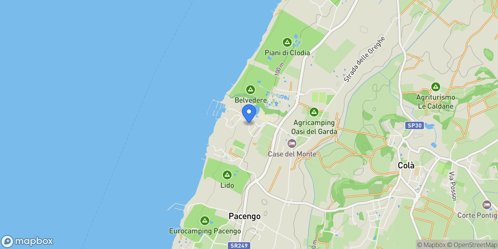 Map showing Via Bosca, 37017 Lazise VR, Italy, Veneto, Italy.