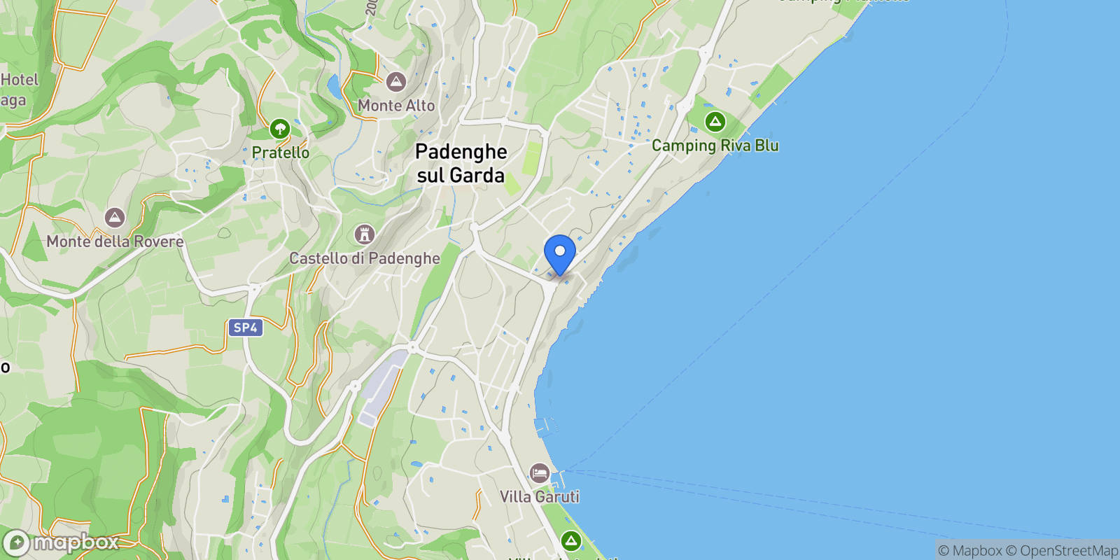 Map showing Via del Lido, 25080 Padenghe Sul Garda BS, Italy, Padenghe sul Garda, Lombardy, Italy.