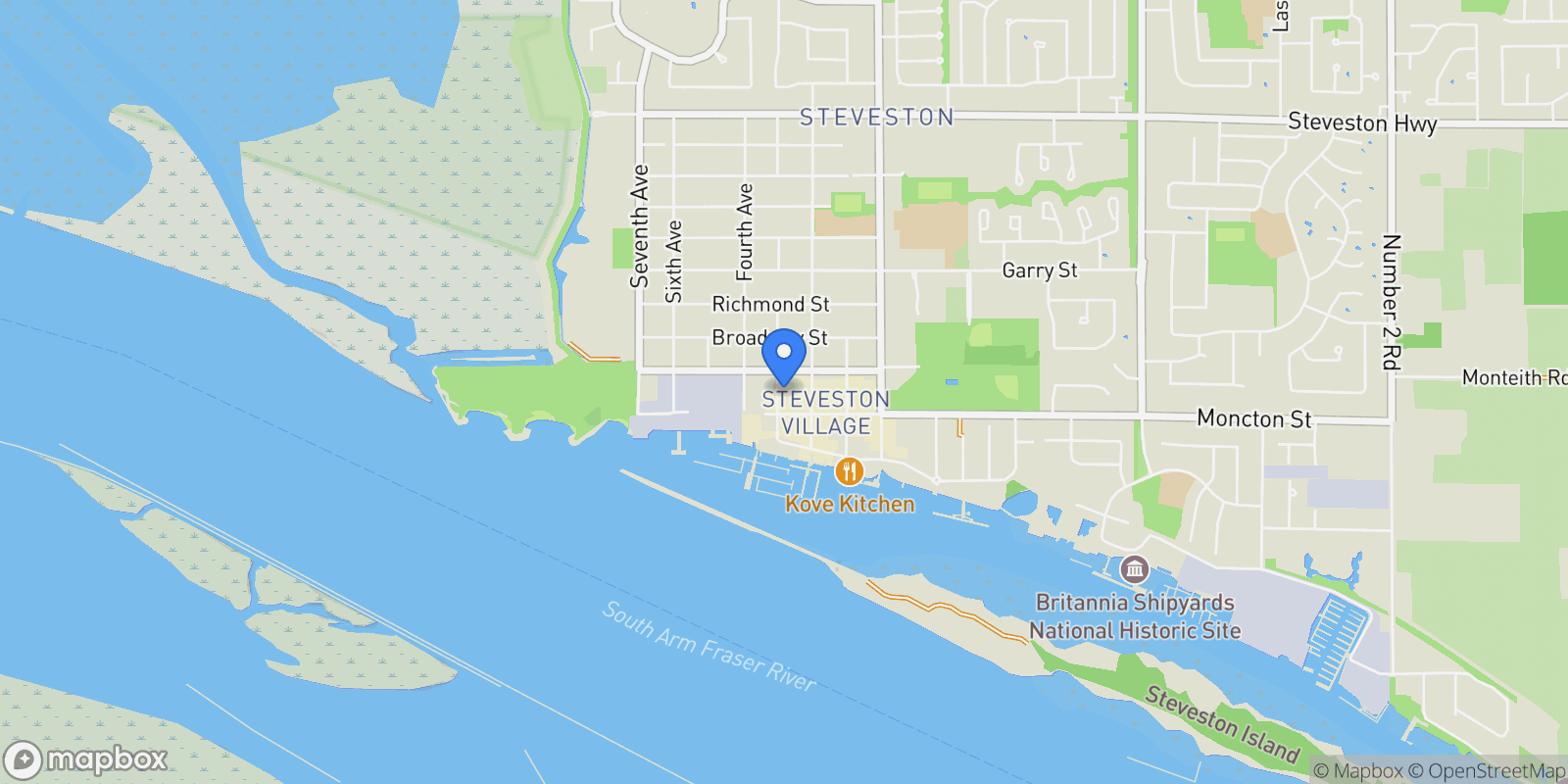 Map showing 201 - 12088 3rd Avenue, Richmond, British Columbia, Canada.