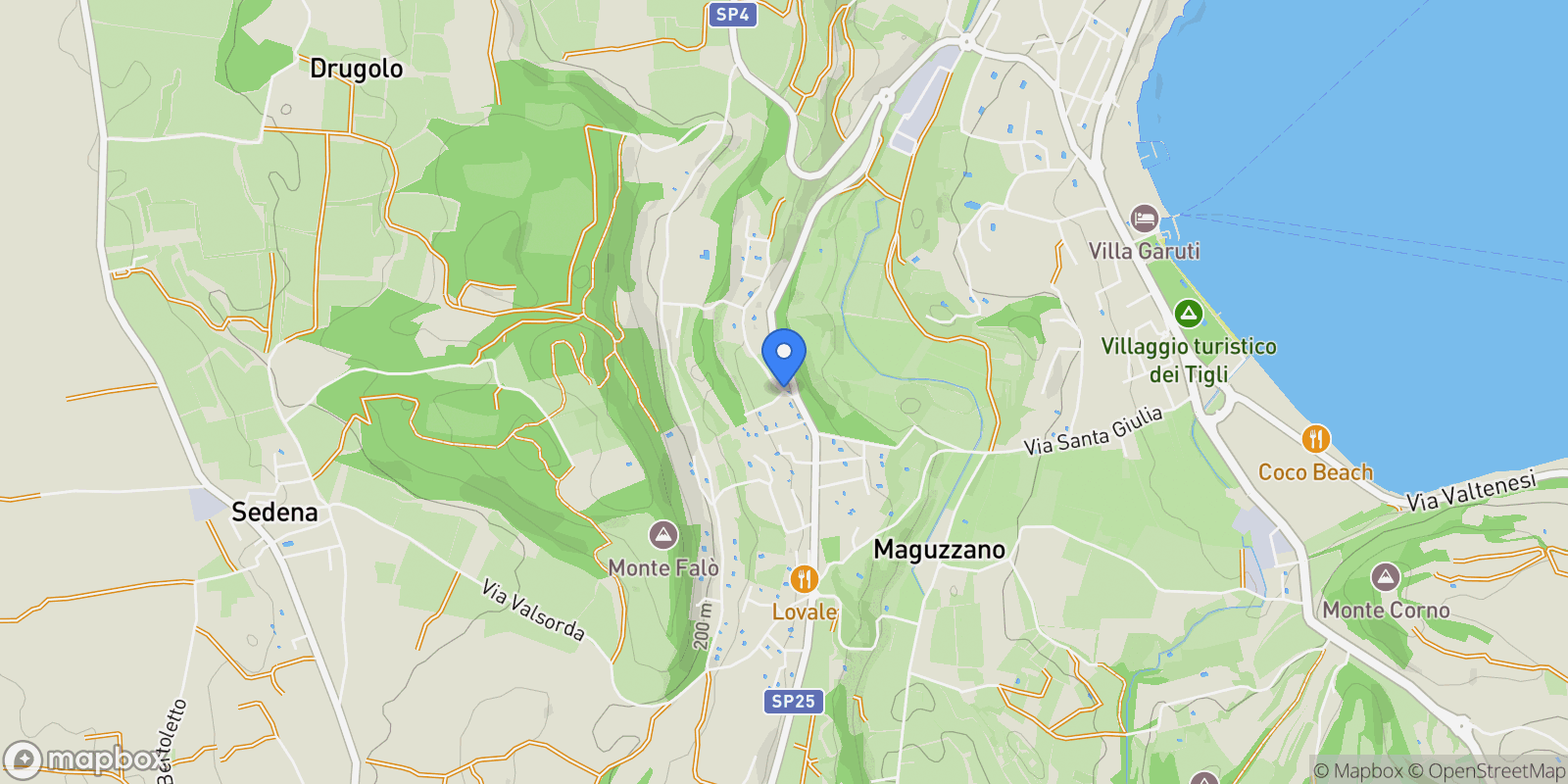 Map showing Via Barcuzzi, Padenghe sul Garda BS, Italy, Lombardy, Italy.