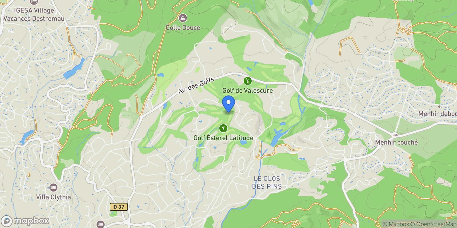 Map showing Saint-Raphaël, Provence-Alpes-Côte d'Azur, France.