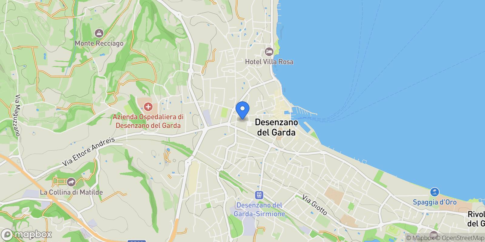 Map showing Via Giuseppe Garibaldi, 25015 Desenzano del Garda BS, Italy, Desenzano del Garda, Lombardy, Italy.