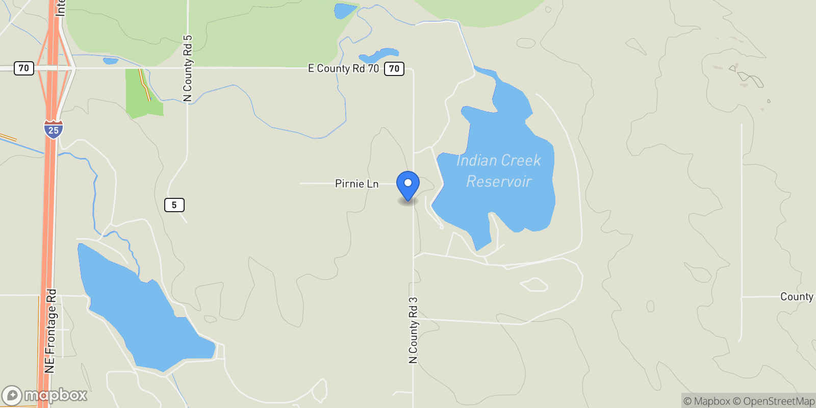 Map showing 11021 County Road 3, Wellington, CO, 80549, USA, Wellington, Colorado, United States.