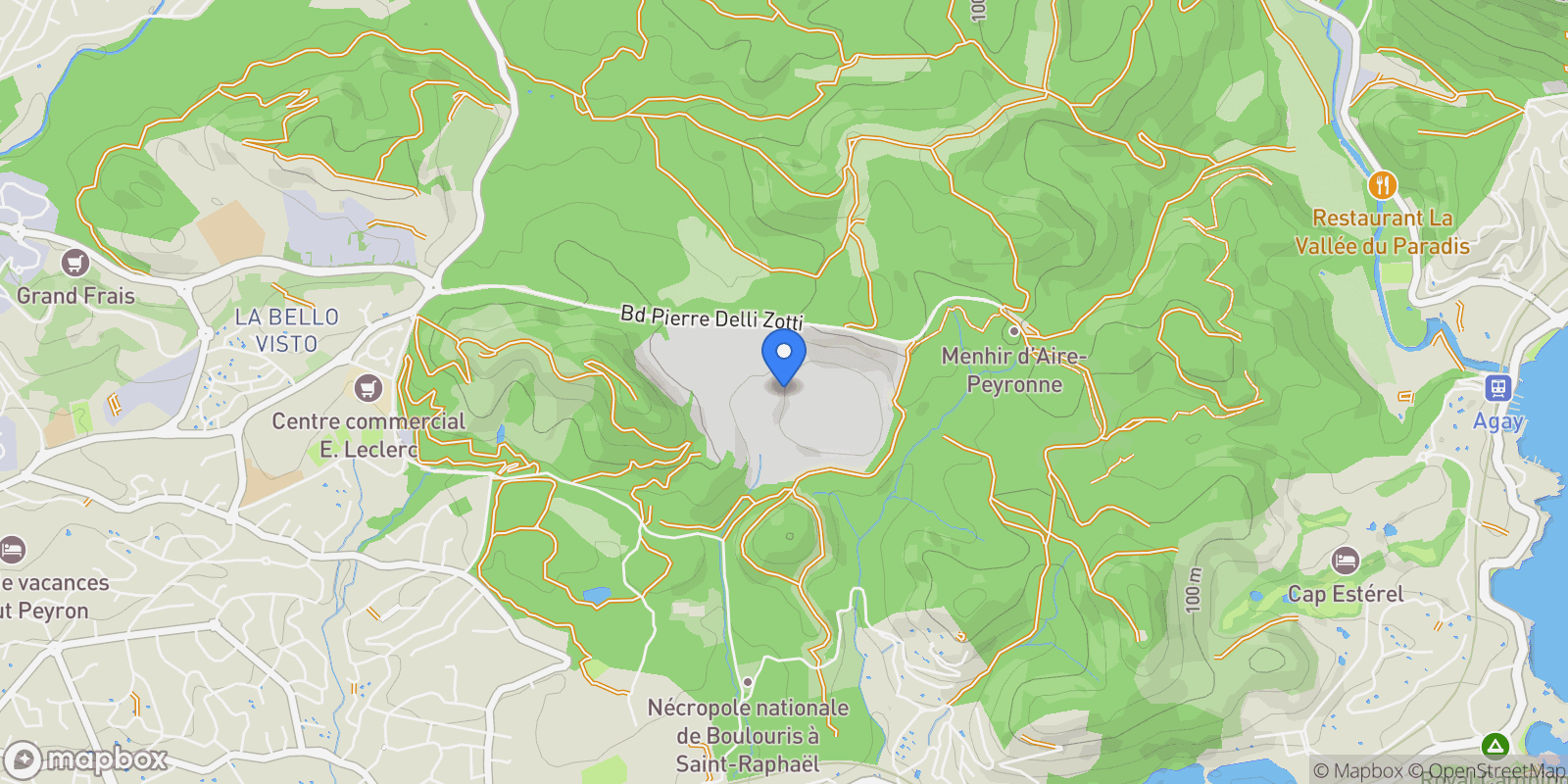 Map showing Saint-Raphaël, Provence-Alpes-Côte d'Azur, France.