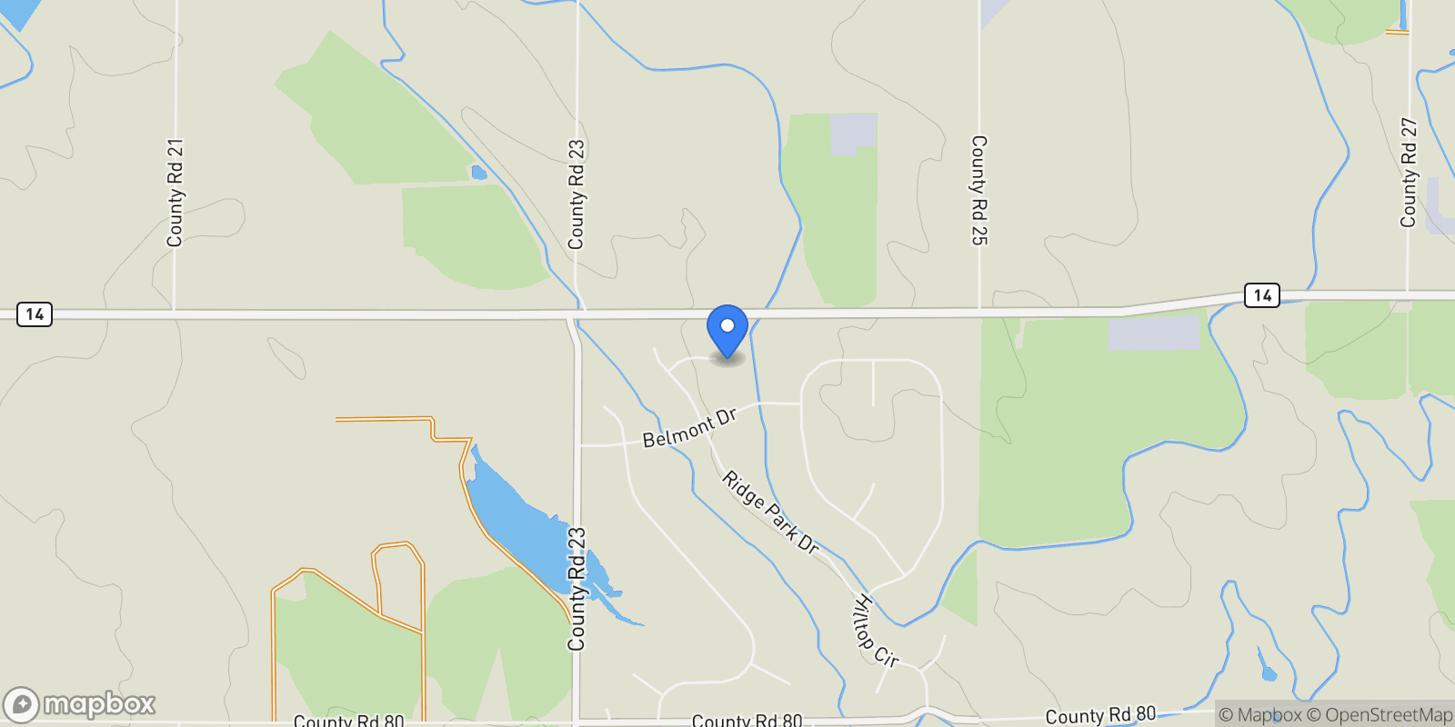 Map showing 39884 Ridgecrest, Severance, CO, 80610, USA, Pierce, Colorado, United States.