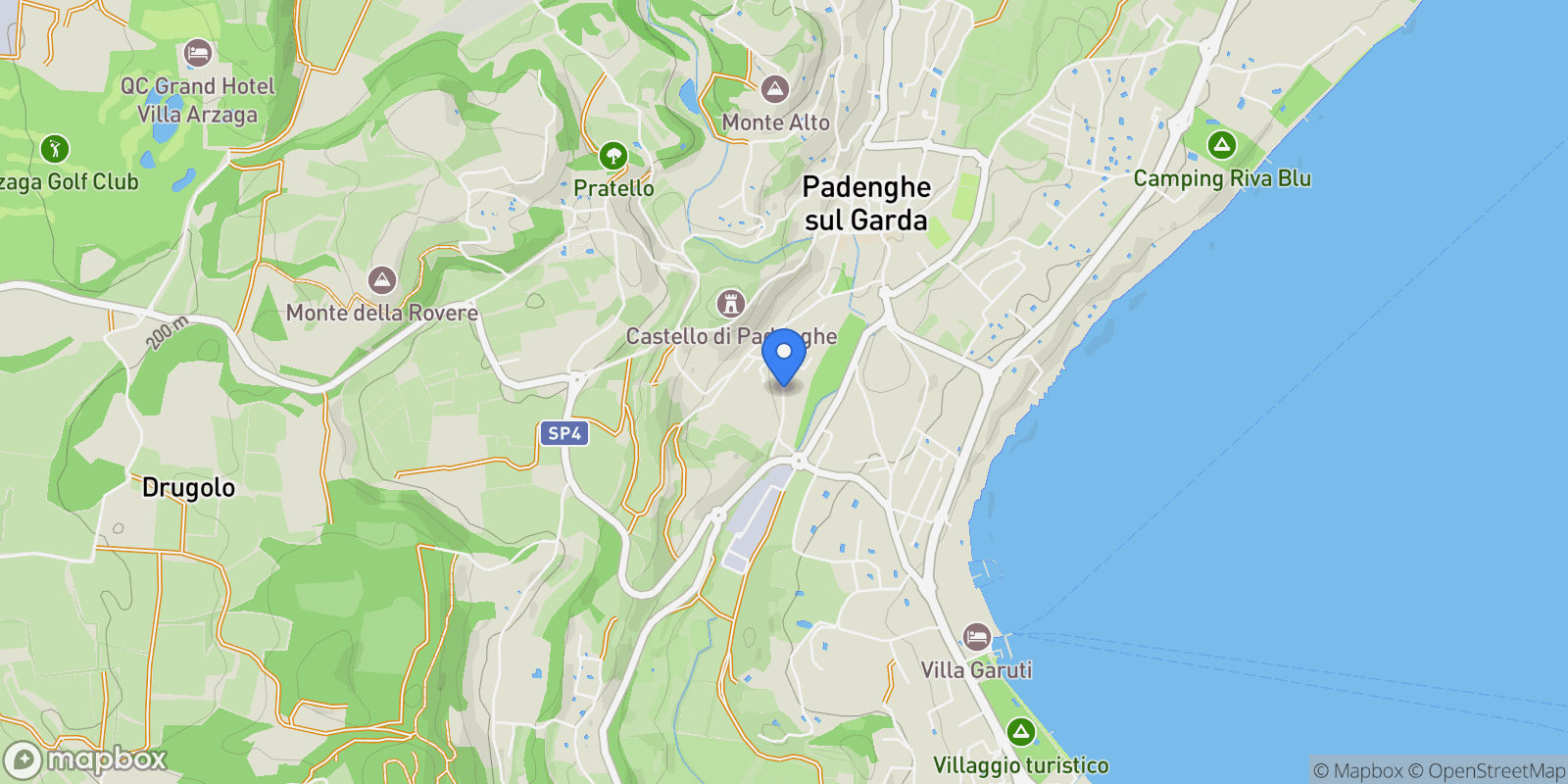 Map showing Via S. Rocco, 25080 Padenghe Sul Garda BS, Italy, Padenghe sul Garda, Lombardy, Italy.