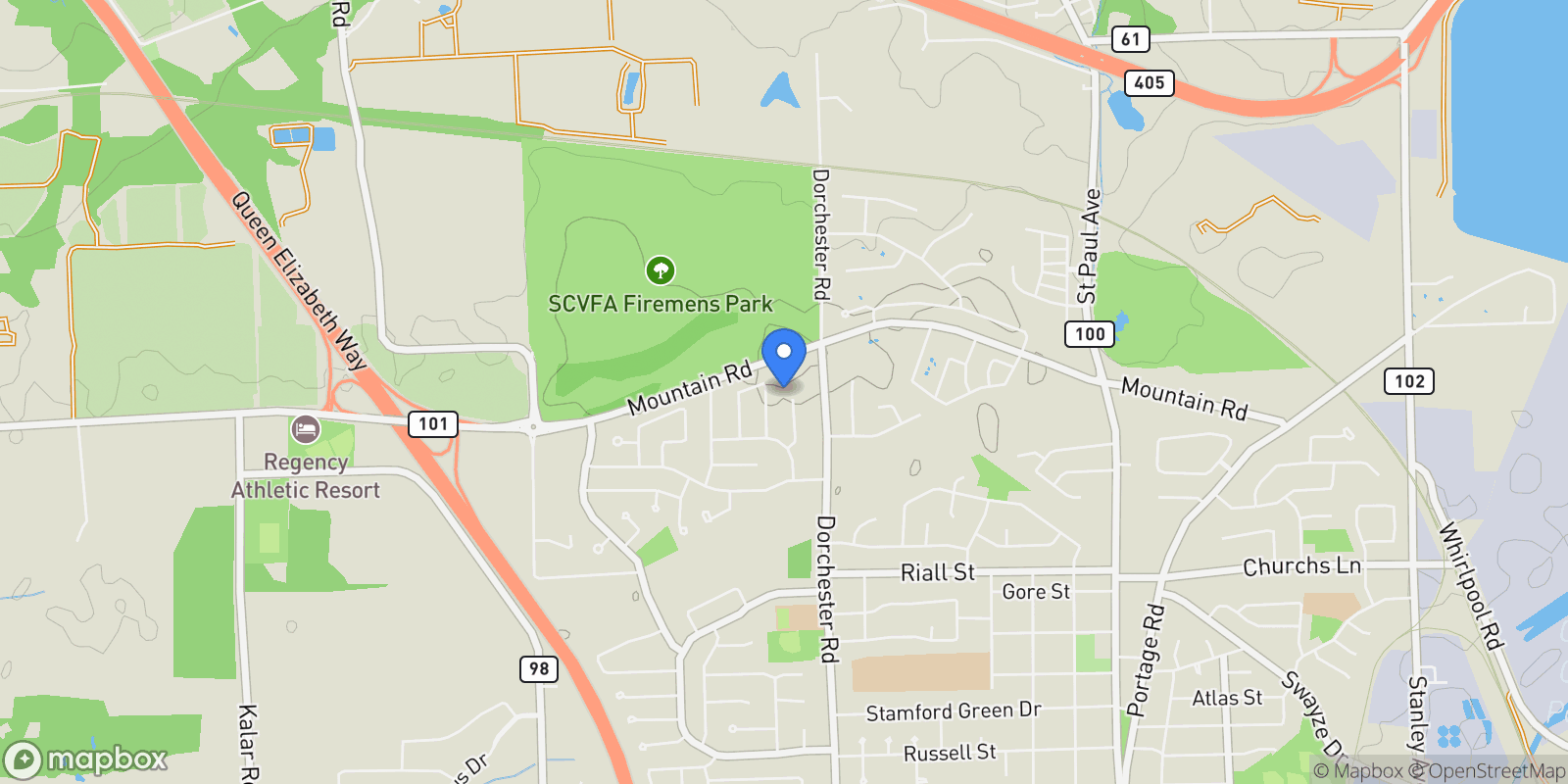 Map showing 2459 NOELLA Crescent, Niagara Falls, Ontario, Canada.