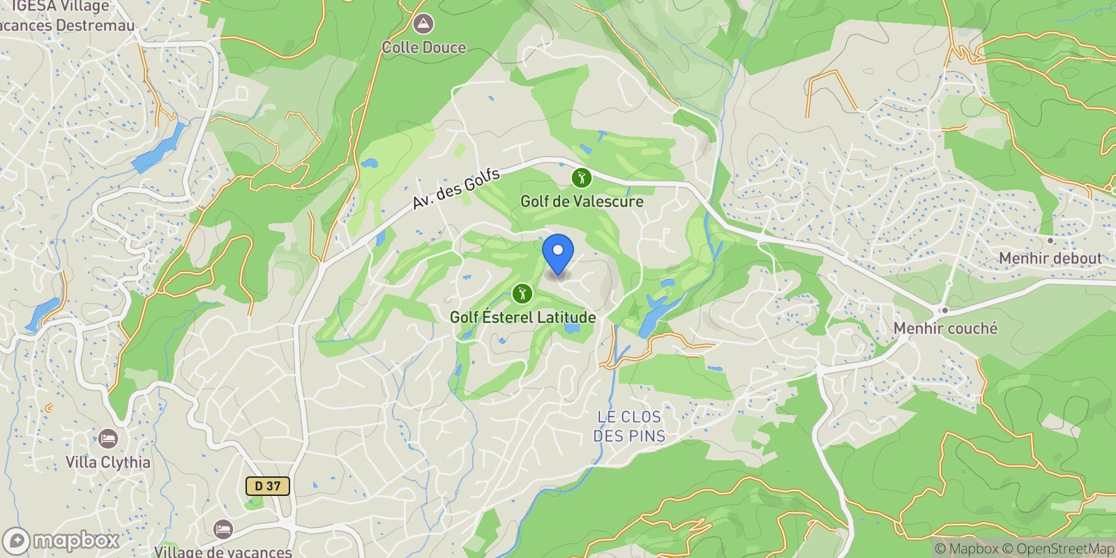 Map showing Saint-Raphaël, Provence-Alpes-Côte d'Azur, France.