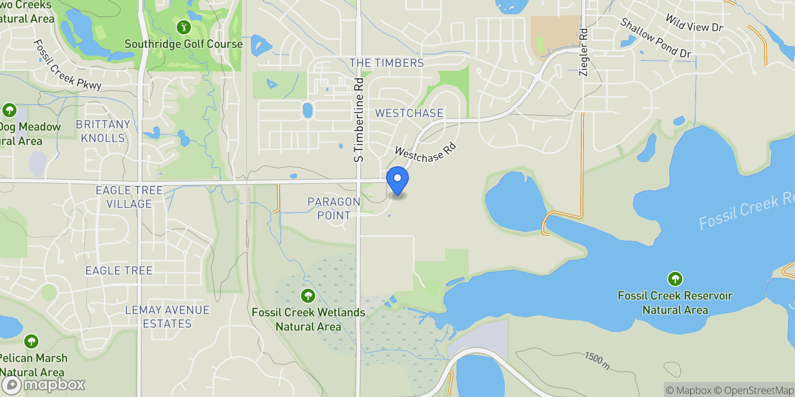 Map showing 2221 Majestic, Fort Collins, CO, 80528, USA, Fort Collins, Colorado, United States.