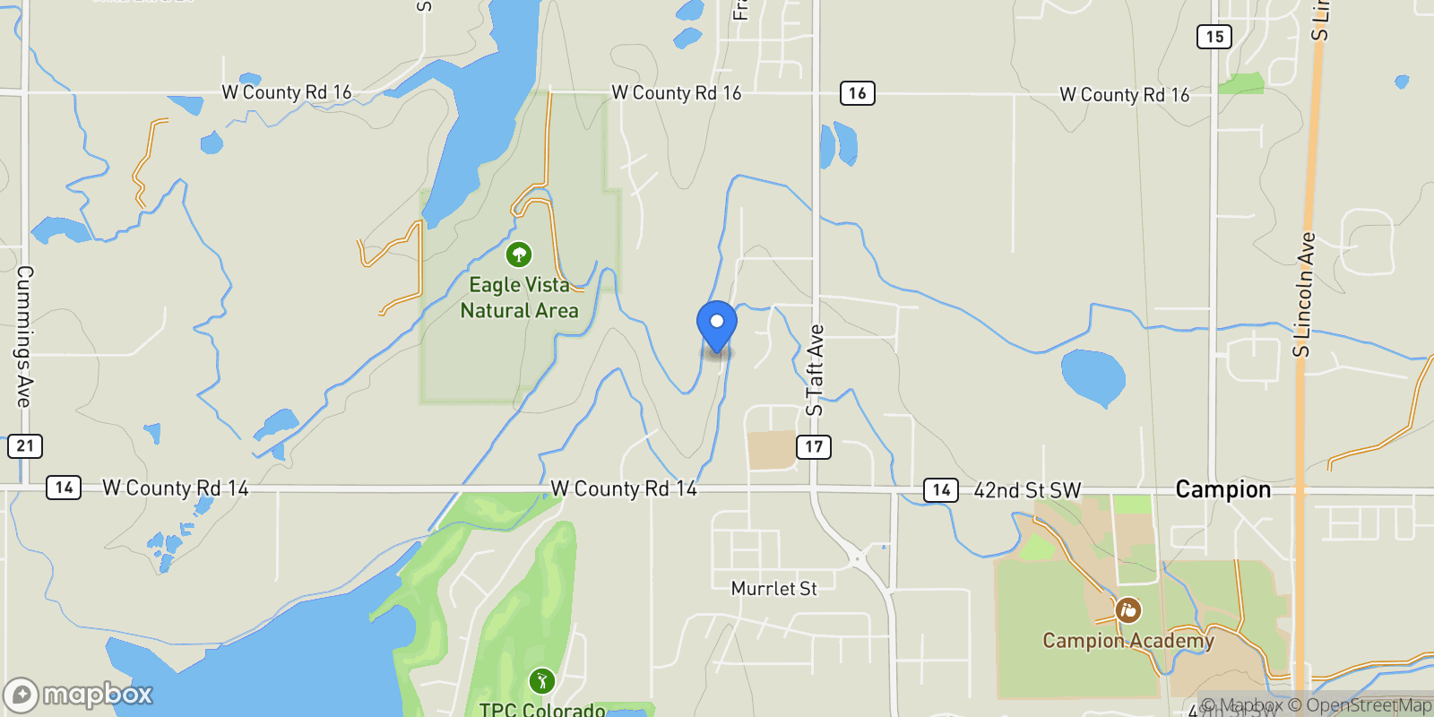 Map showing 3705 El Caminito, Loveland, CO, 80537, USA, Berthoud, Colorado, United States.