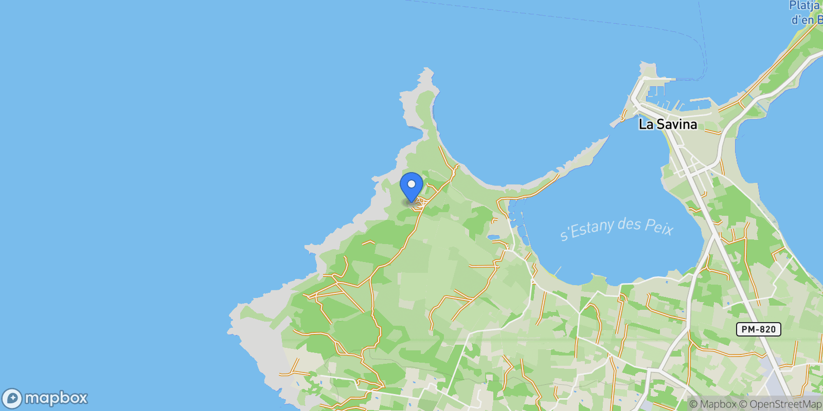 Map showing Balearic Islands, Spain, Formentera, Balearic Islands, Spain.
