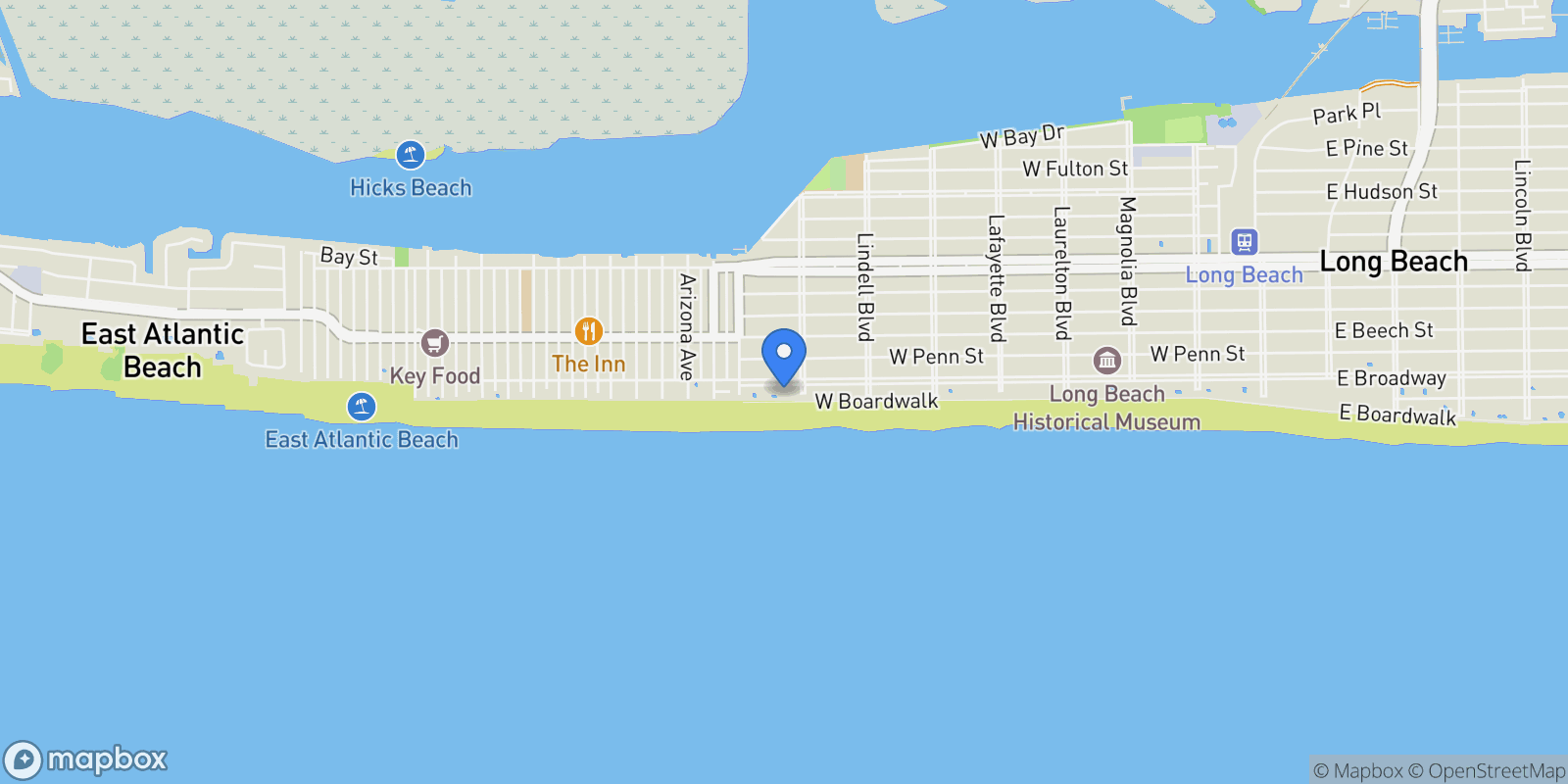 Map showing 730 W Broadway Unit# 2J, Long Beach, NY 11561, Long Beach, New York, United States.