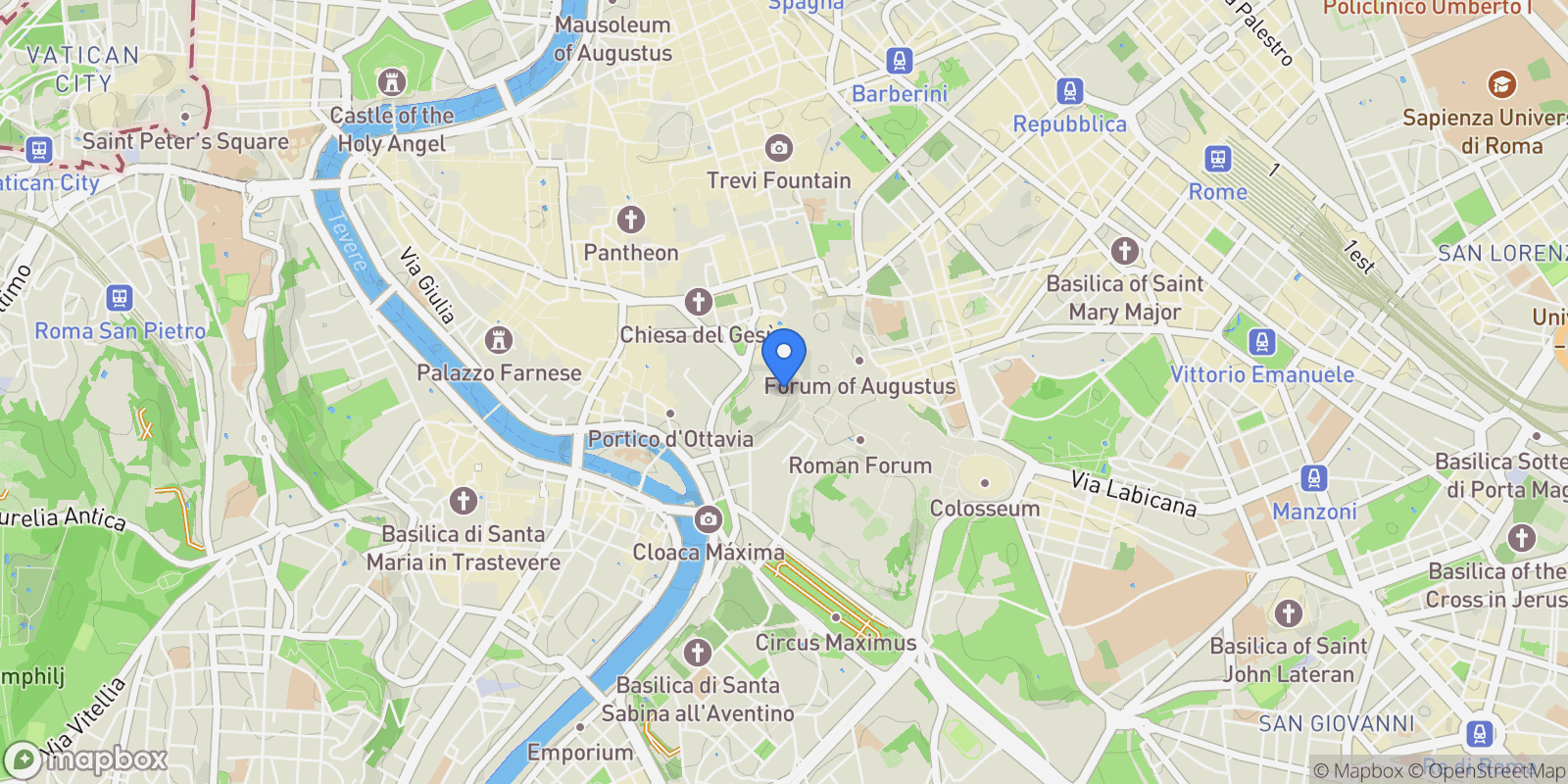 Map showing Via delle Convertite, 00187 Roma RM, Italia SP01-458, Rome, Lazio, Italy.
