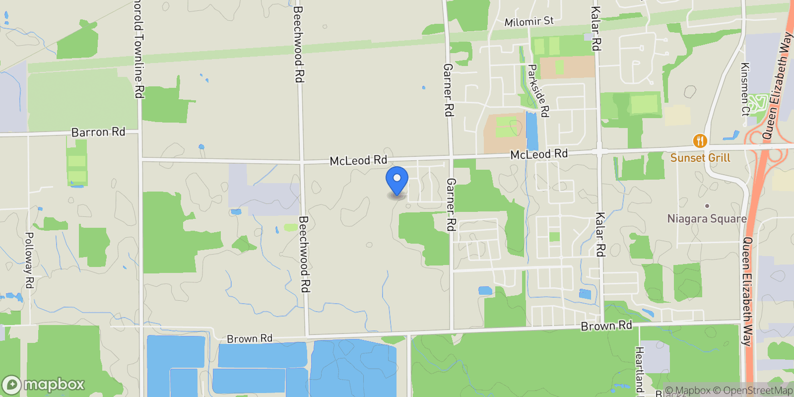 Map showing 7515 SHERRILEE CRESCENT, Niagara Falls, ON, L2H3T4, CANADA, Niagara Falls, Ontario, Canada.