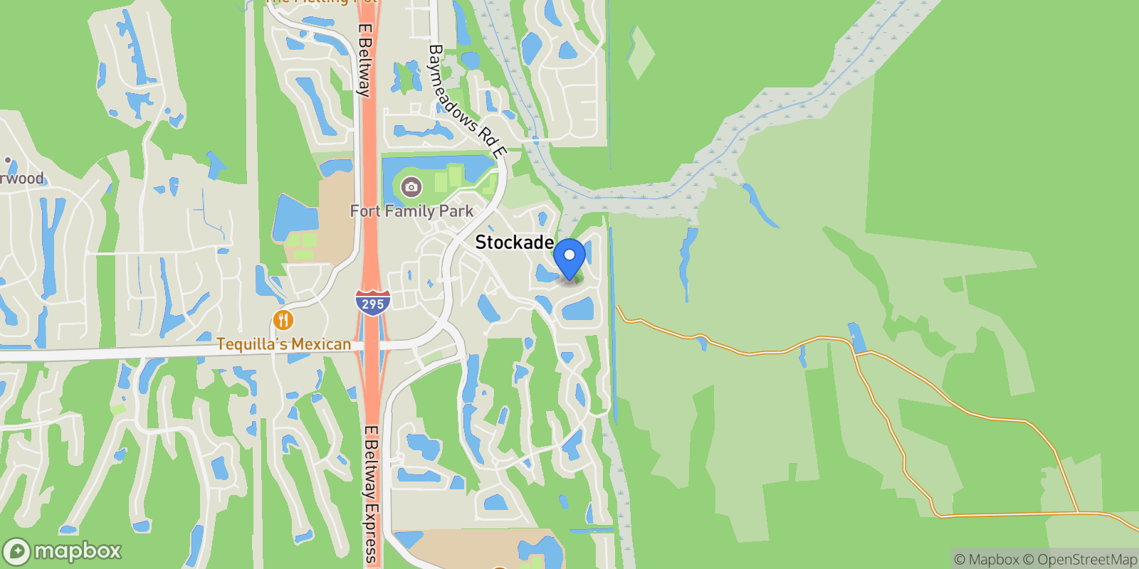 Map showing 8699 Mabel Drive , Jacksonville, FL 32256, Jacksonville, Florida, United States.