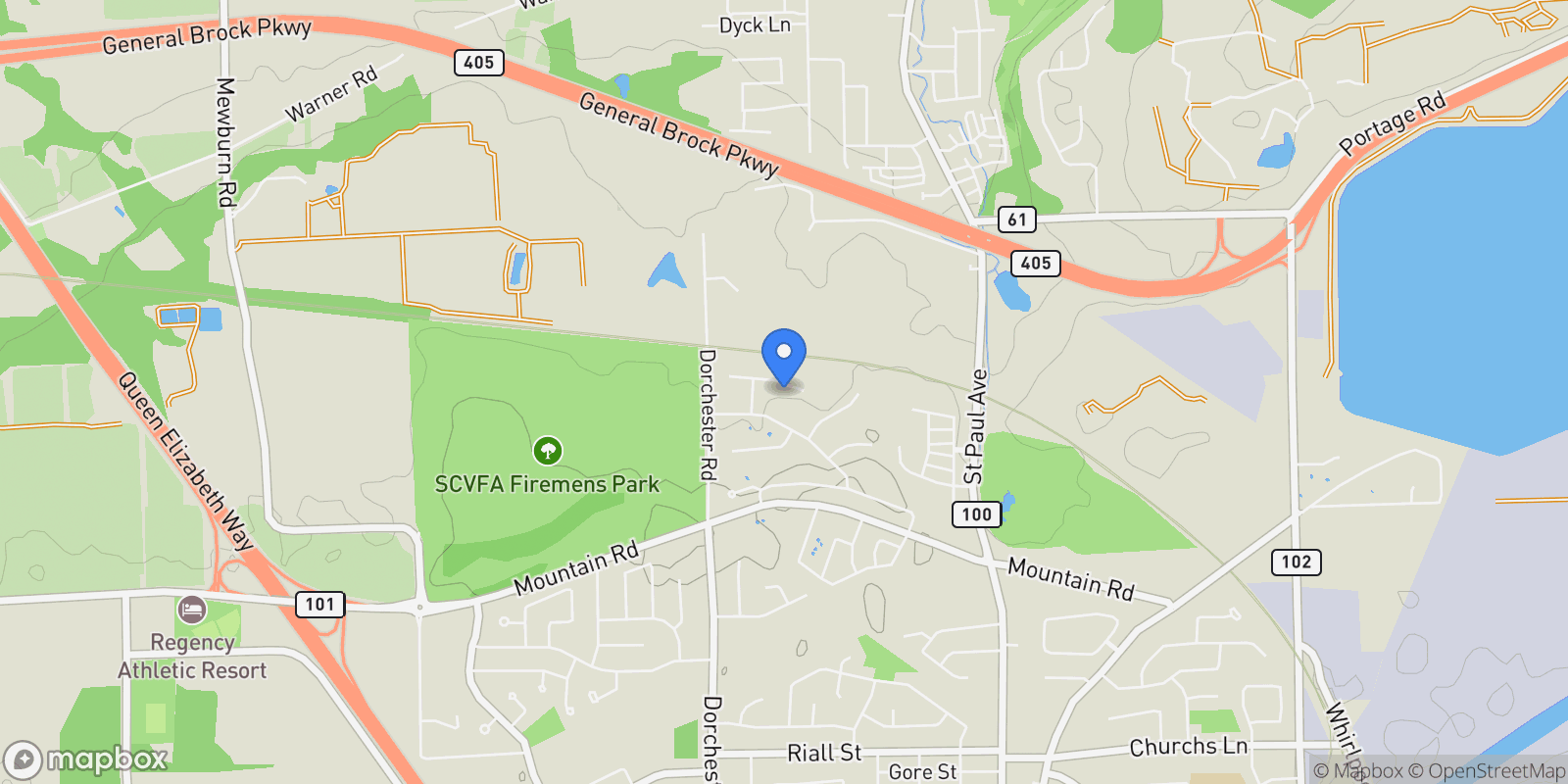 Map showing 6718 DOMENIC CRESCENT, Niagara Falls, ON, L2J4L5, CANADA, Niagara Falls, Ontario, Canada.