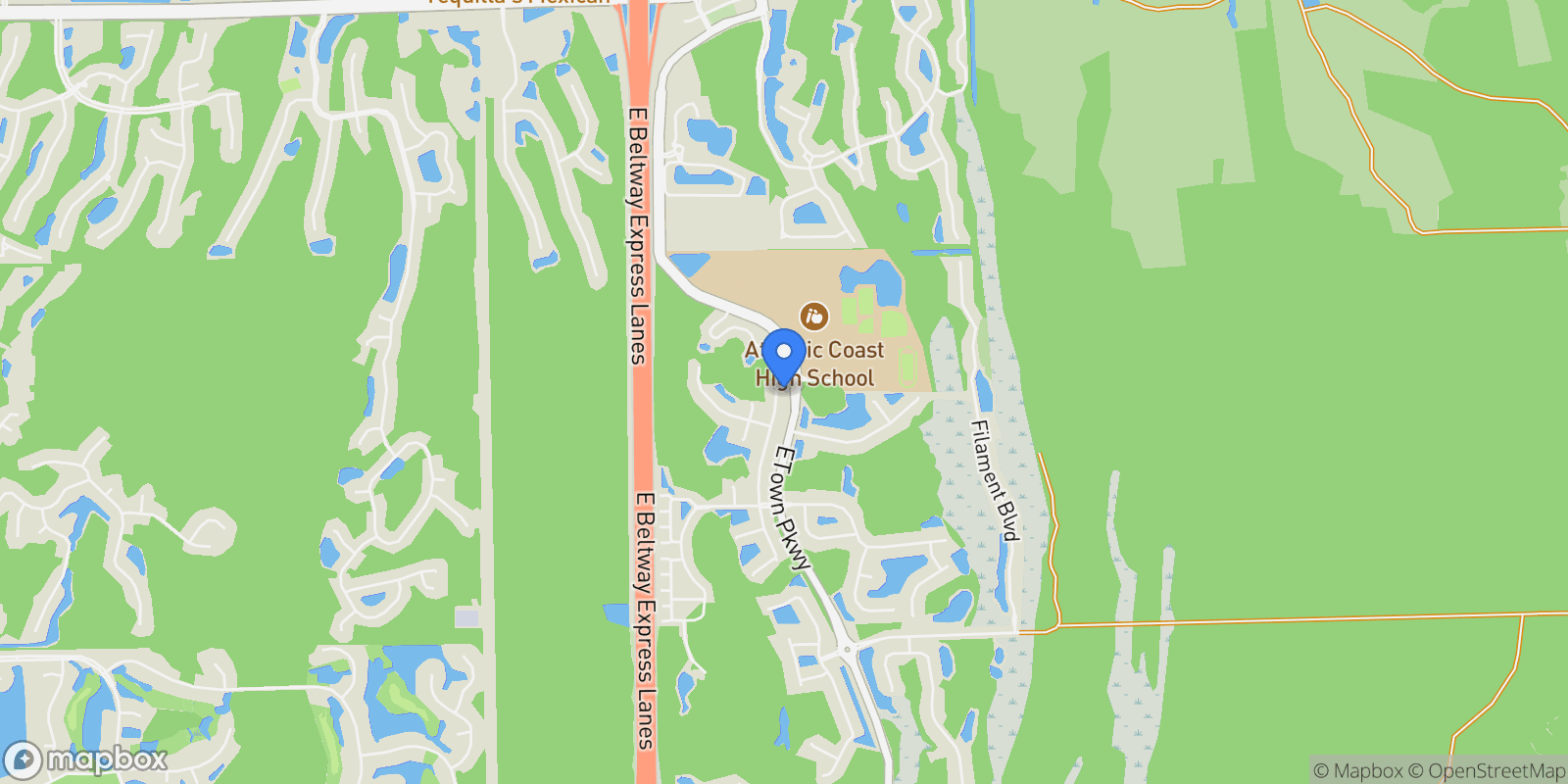 Map showing 9737 Invention Lane , Jacksonville, FL 32256, Jacksonville, Florida, United States.