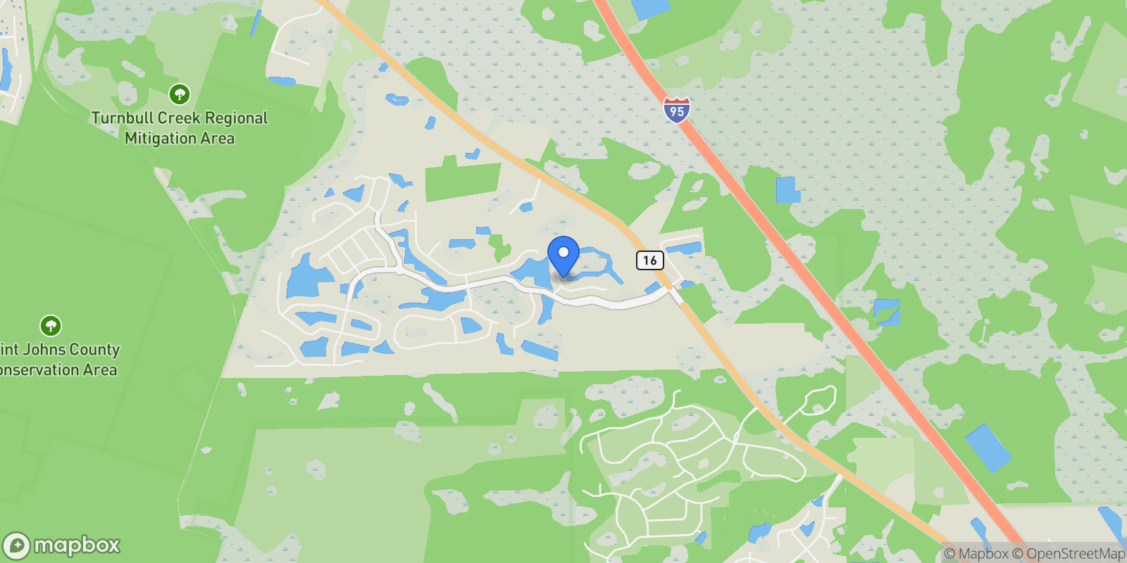 Map showing 24 Oakhurst Court , St. Augustine, FL 32092, St. Augustine, Florida, United States.