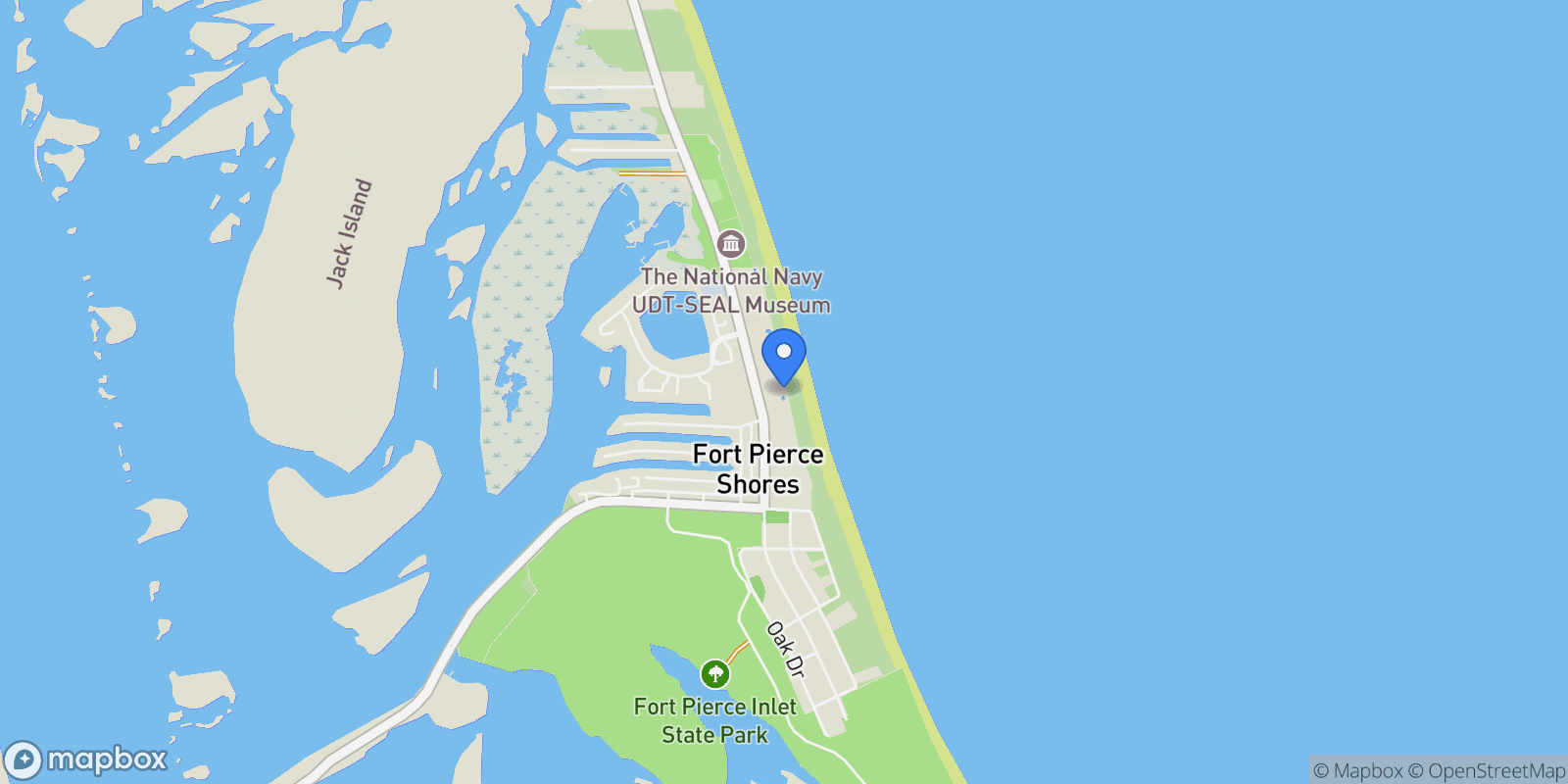 Map showing 3000 N Highway A1a #7C, Hutchinson Island, FL 34949, Fort Pierce, Florida, United States.