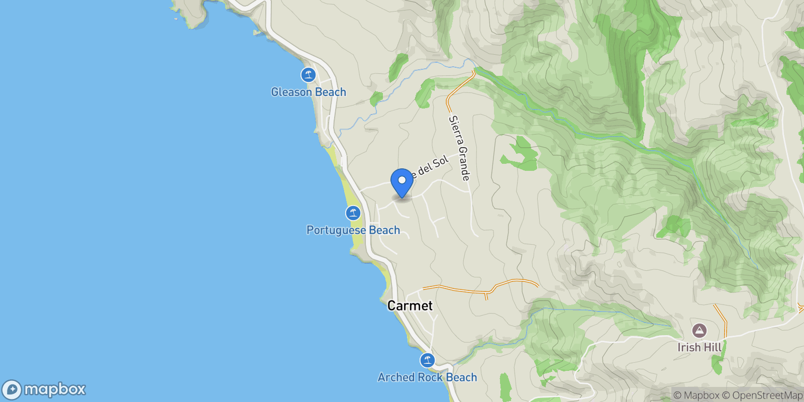 Map showing 240 Los Santos Drive , Bodega Bay, CA 94923, Bodega Bay, California, United States.