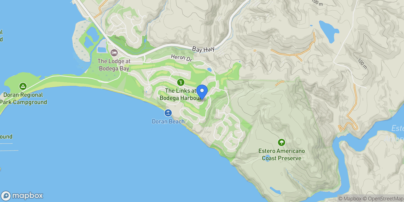Map showing 424 Loon Court , Bodega Bay, CA 94923, Bodega Bay, California, United States.