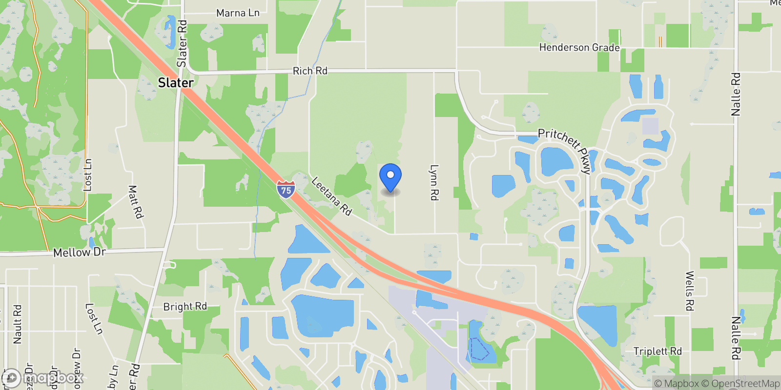 Map showing 18381 Panther Trail LN, NORTH FORT MYERS, FL 33917, North Fort Myers, Florida, United States.