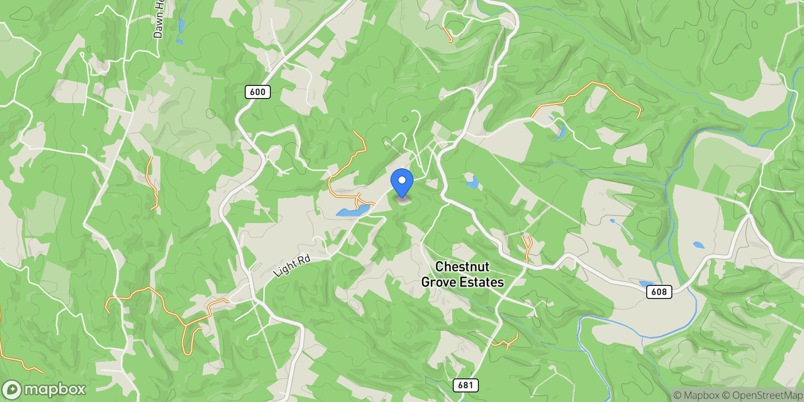 Map showing 281 Light Road, Winchester, VA 22603, Winchester, Virginia, United States.