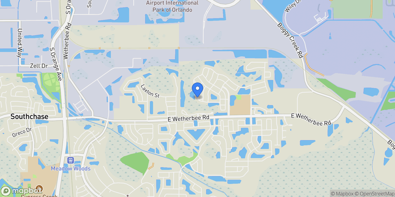 Map showing 4002 Scarlet Branch Road, ORLANDO, FL 32824, Orlando, Florida, United States.