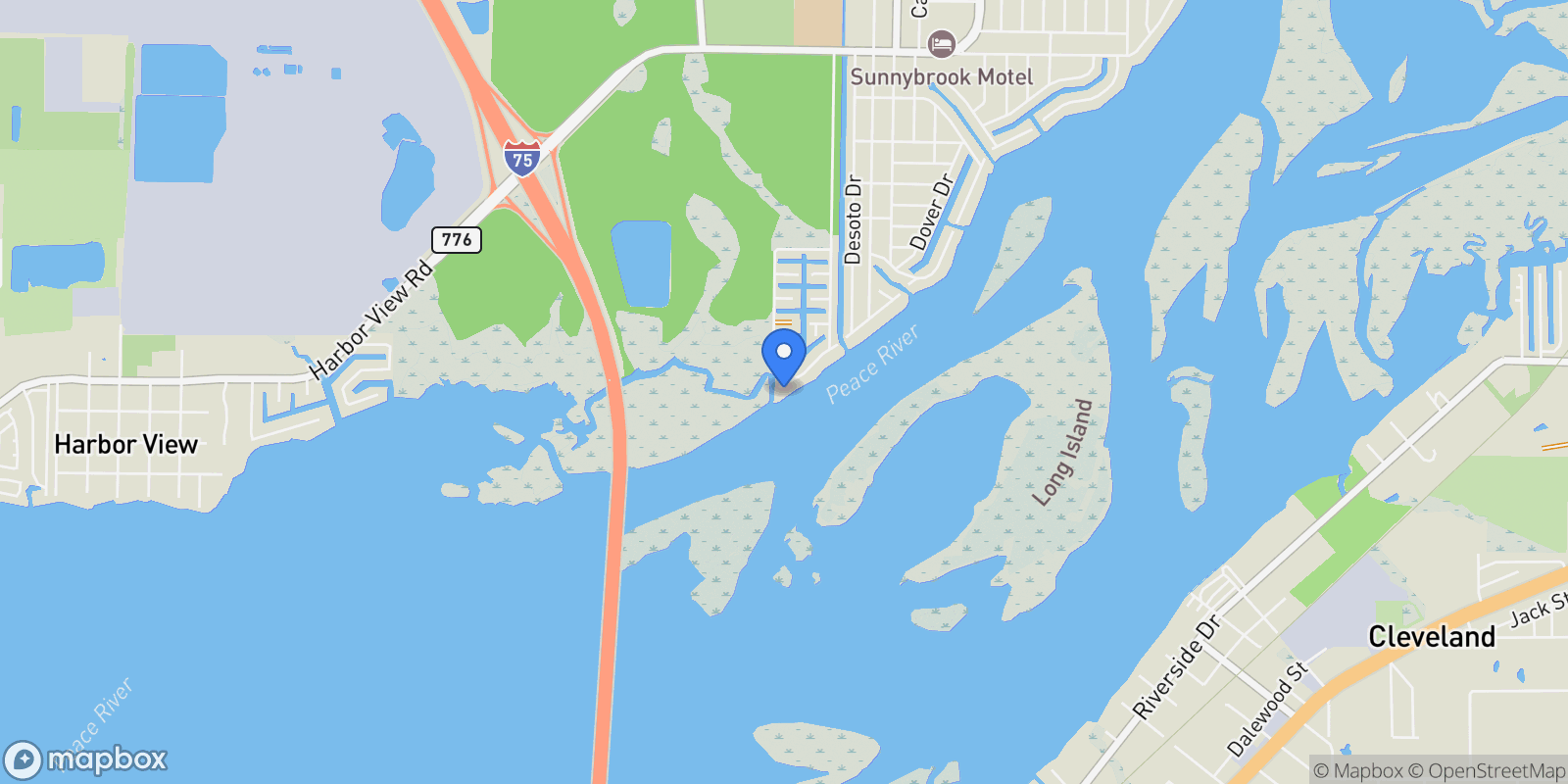 Map showing 3790 Peace River Drive, Punta Gorda, FL 33983, Charlotte Park, Florida, United States.