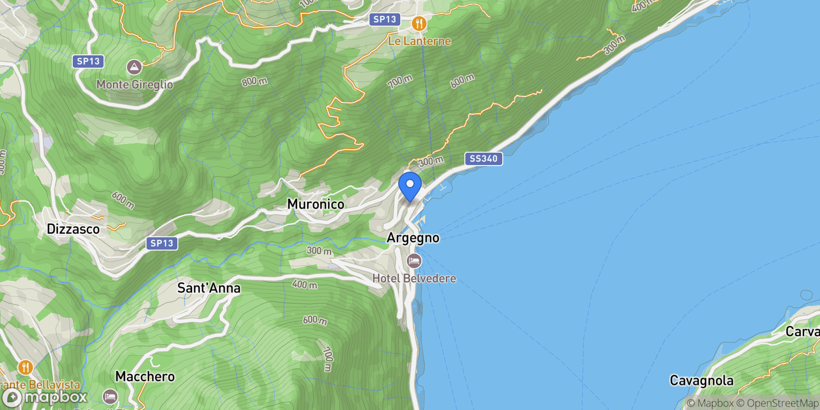 Map showing Dizzasco, Argegno, Lombardy, Italy.