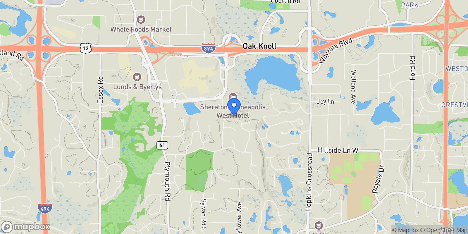 Map showing 1989 Dwight Lane, Minnetonka, MN, 55305, USA, Minnetonka, Minnesota, United States.