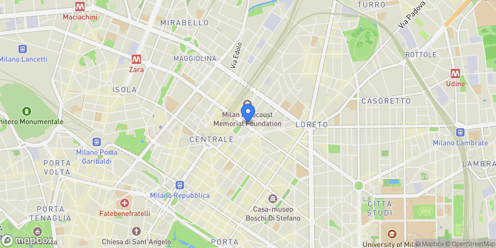 Map showing Via Pinturicchio, Milan, Lombardy, Italy.