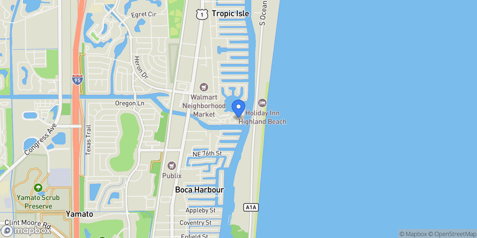 Map showing 3568 Admirals Way, Delray Beach, Florida, United States.