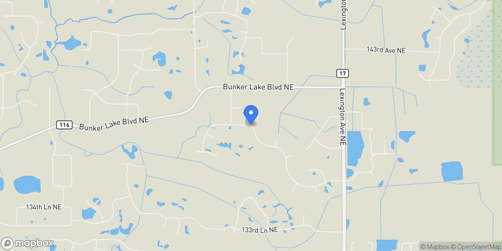 Map showing 4725 139th Avenue NE, Ham Lake, MN, 55304, USA, Andover, Minnesota, United States.