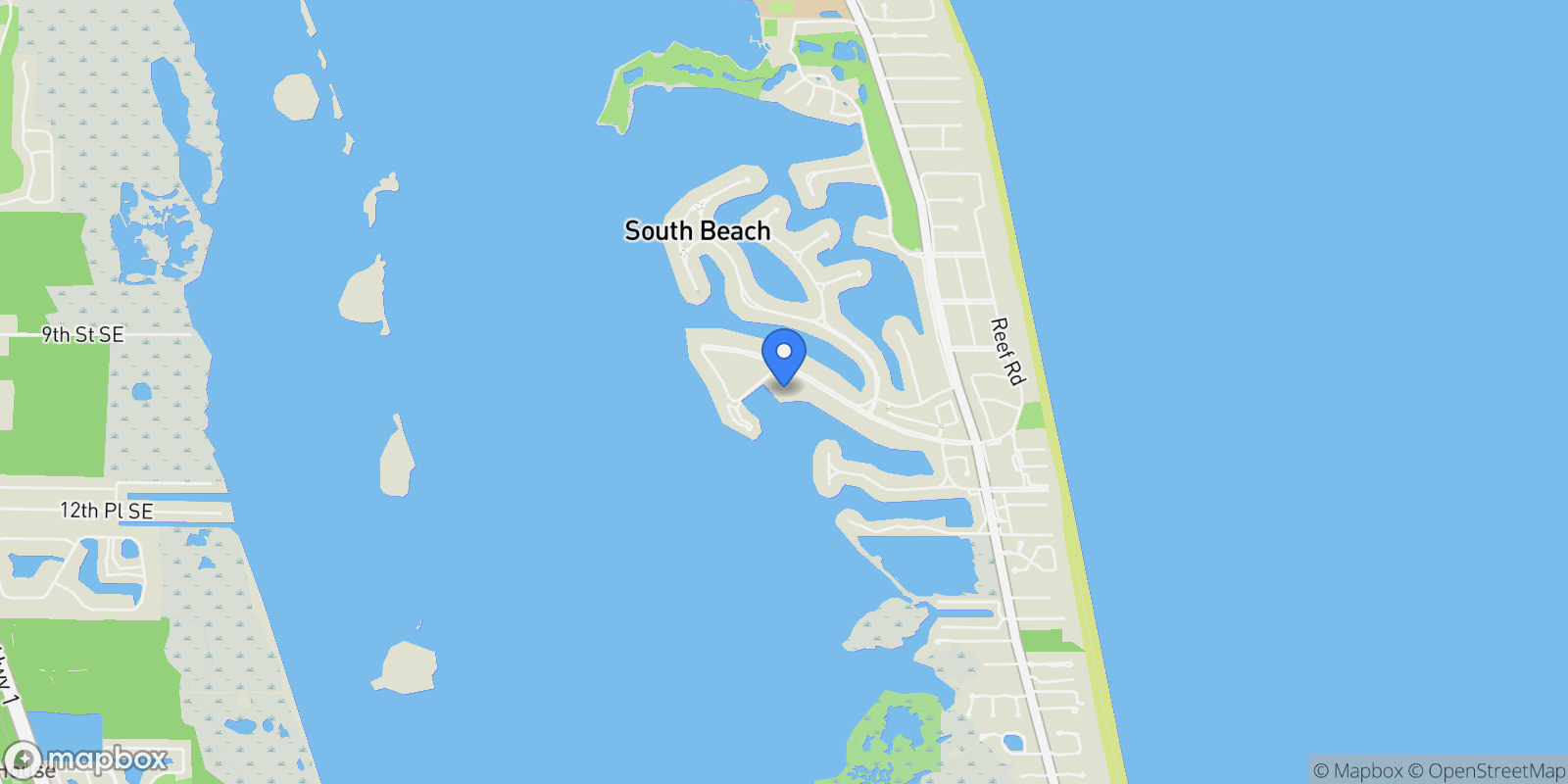 Map showing 1903 Bay Road 205, Vero Beach, Florida, United States.