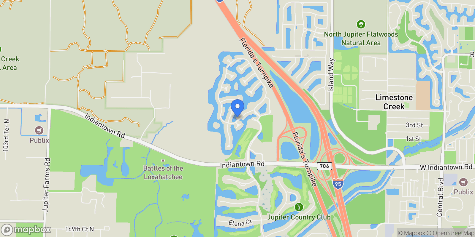 Map showing 507 Sonoma Isles Circle, Jupiter Island, Florida, United States.