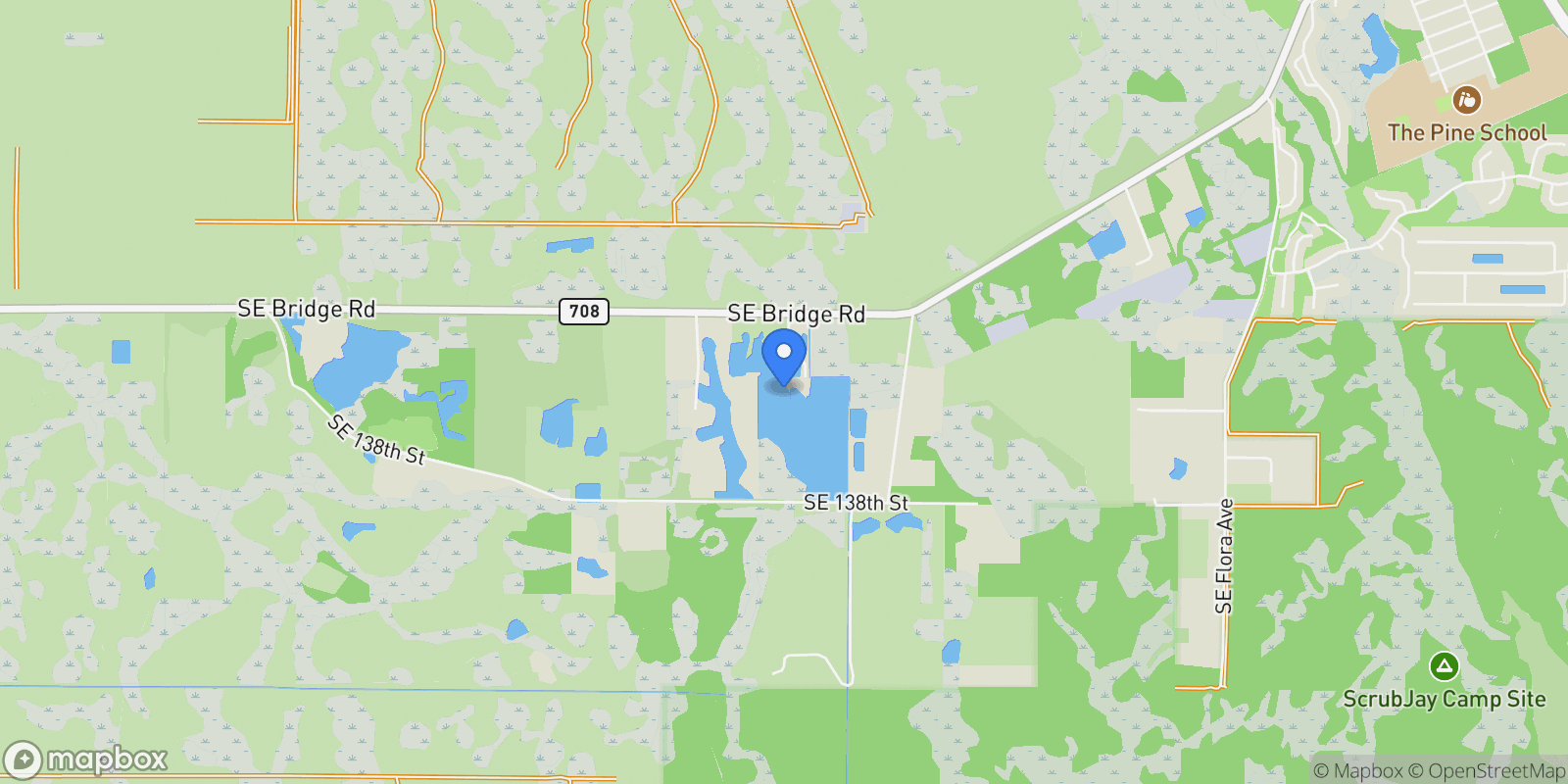 Map showing 6390 SE Bridge Road, Hobe Sound, Florida, United States.