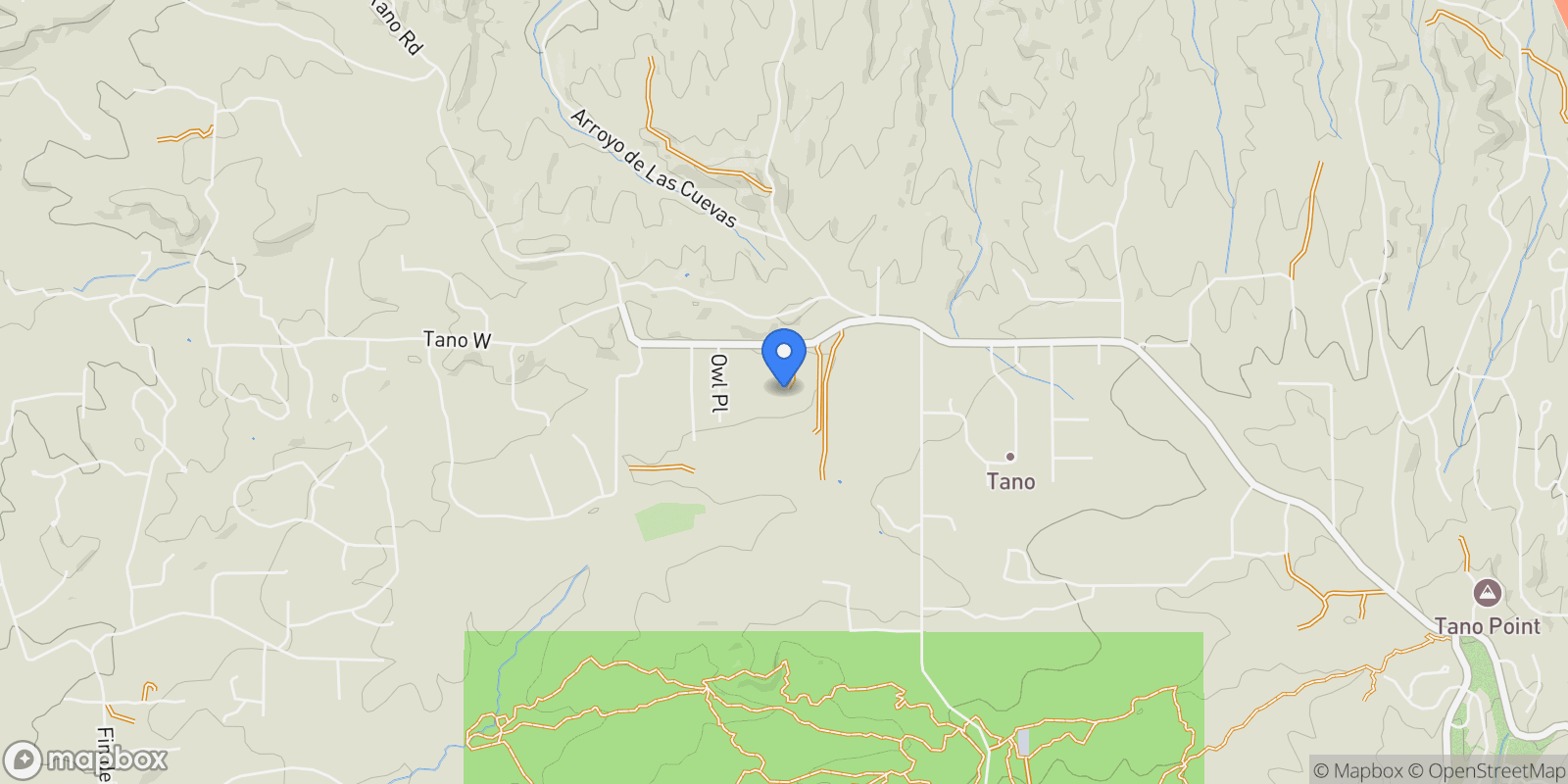 Map showing 266 Tano Road , Santa Fe, NM 87506, Santa Fe, New Mexico, United States.