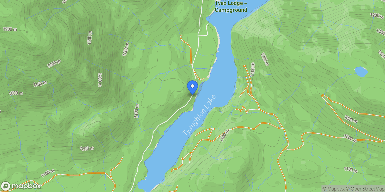 Map showing 7326 Tyaughton Lake Road, Pavilion, British Columbia, Canada.